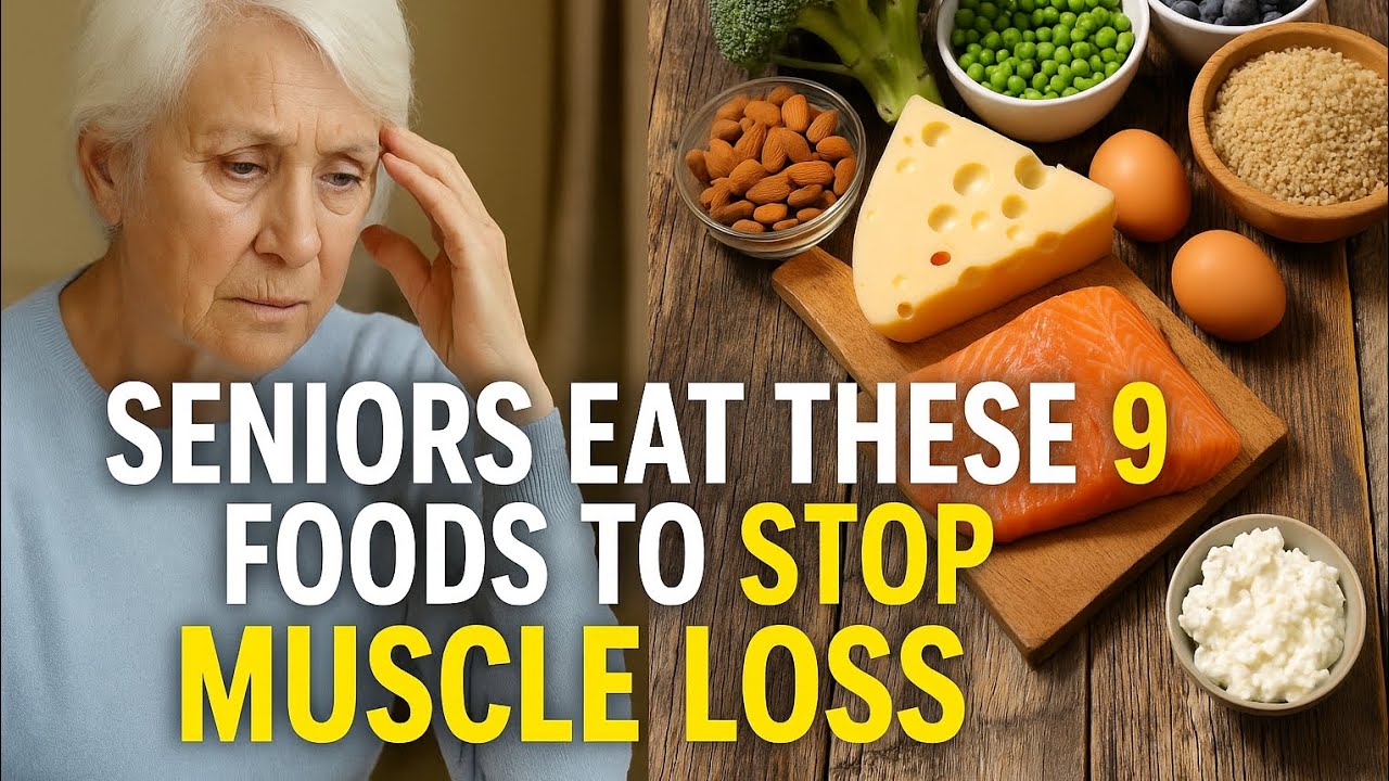 “Seniors Eat These 9 Foods to Prevent Muscle Loss | Healthy Aging Nutrition Guide”