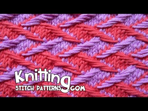 Two color Jacquard Stitch - YouTube