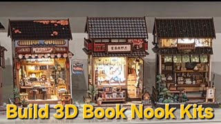 🔴 Building 3D Book Nook Kit: Cherry Blossom (Sakura) Tree Tea Pavillion. Part 3