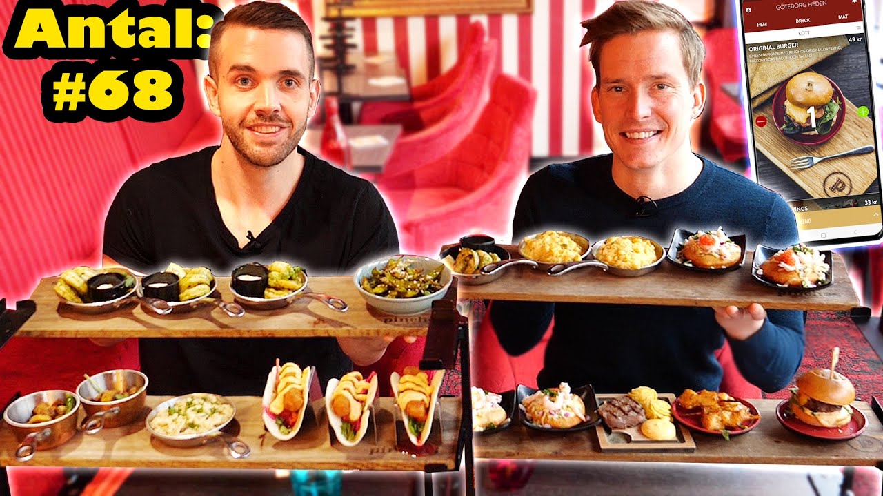 VI BESTÄLLER 100 RÄTTER PÅ PINCHOS!