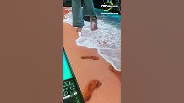 Interactive—floor tile screen that reacts to every move!#leddisplay #ledscreen #shorts  #creative
