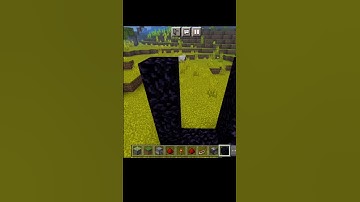 How to Make On-Off Nether Portal In Minecraft#shorts