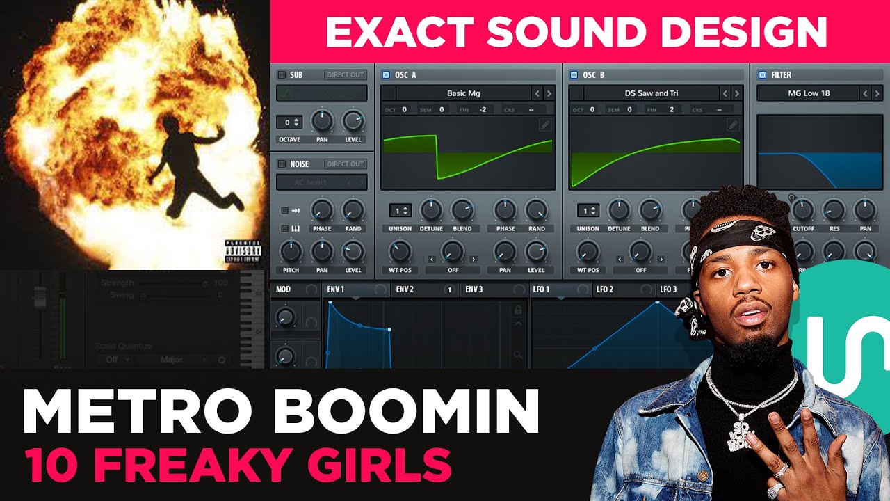 “Metro Boomin - 10 Freaky Girls” Full Serum Sound Design Tutorial (Free Presets)