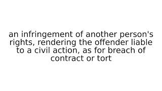 wrong #legal #term #terms #english #meaning #meanings #definition #definitions