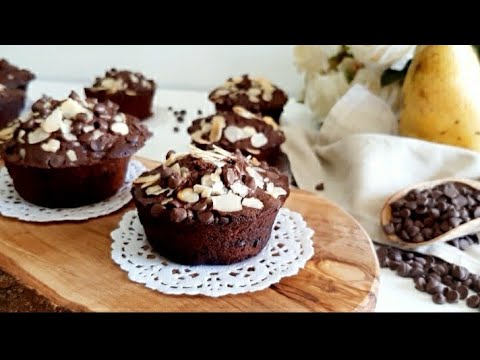 Vidéo: Muffins Aux Poires Et Chocolat