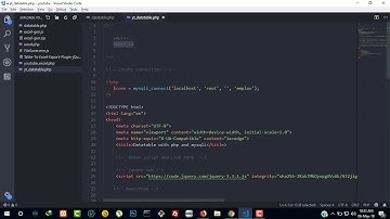 how to use datatable in php, mysql, Jquery and bootstrap