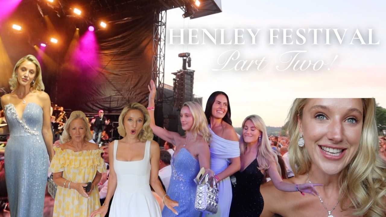 HENLEY FESTIVAL EXTRAVAGANZA | BLACK TIE GLAMOUR & LETTING MY HAIR DOWN A LITTLE TOO MUCH!