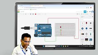 Simple Arduino base LED Program using Tinkercad