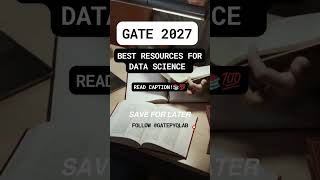 best resources, channels, pages for gate 2027 #gate2027 #gatepreparation #cse #iit #dbms ##shorts