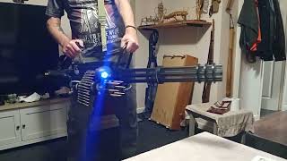 I built a home made M134 minigun in my front room.