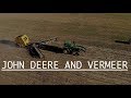 WE BEAT THE RAIN! - John Deere Baling Hay with Vermeer 604N Select