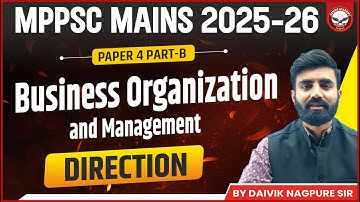 Direction | Paper 4 Part B | Unit - 2 | MPPSC MAINS | Genius Academy