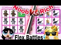 Noob VS Rich Flex OFF Battle In Roblox Adopt me Trading And Dream Pet Giveaway