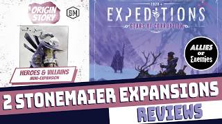 2 Stonemaier Expansion Reviews: Origin Story: Heroes and Villains & Expeditions: Gears of Corruption