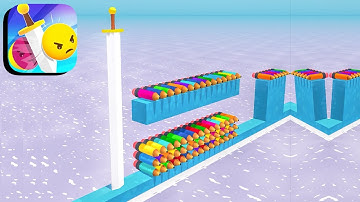 STACKY KNIFE ALL LEVELS GAMEPLAY ANDROID,IOS (LEVELS 21-23)