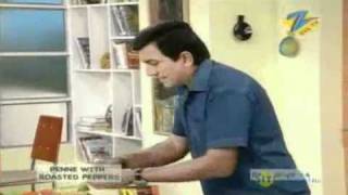 Khana Khazana - Cooking Show - Penne with Roasted Peppers - Recipe by Sanjeev Kapoor - Zee TV screenshot 5