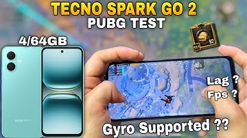 Tecno Spark Go 2 Pubg Test !!😤😱 | Spark Go 2 Pubg Graphics Test | Fps Test | Battery & Gyro Test