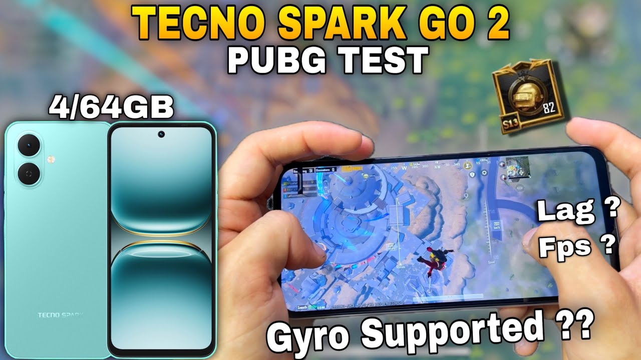 Tecno Spark Go 2 Pubg Test !!😤😱 | Spark Go 2 Pubg Graphics Test | Fps Test | Battery & Gyro Test