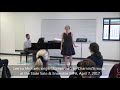 Lee&#39;na Michaels sings, &quot;Tomorrow&quot;, by Charnin/Strouse, at State MPA April 7, 2017