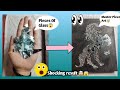 From Pieces Of Glass To Master Piece Art 🤯| कांच के टुकड़े से ड्राइंग 😱❤️ #drawing #trending #viral