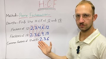 Find The HCF | of 12 and 18 | By Using Prime Factors Method | Find HCF 12 and 18 | #math #education 
