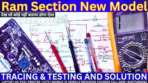 Latest डेस्कटॉप बोर्ड का Ram Section रिपेयर करना सीखें! New Model Ram Section in Desktop Motherboard