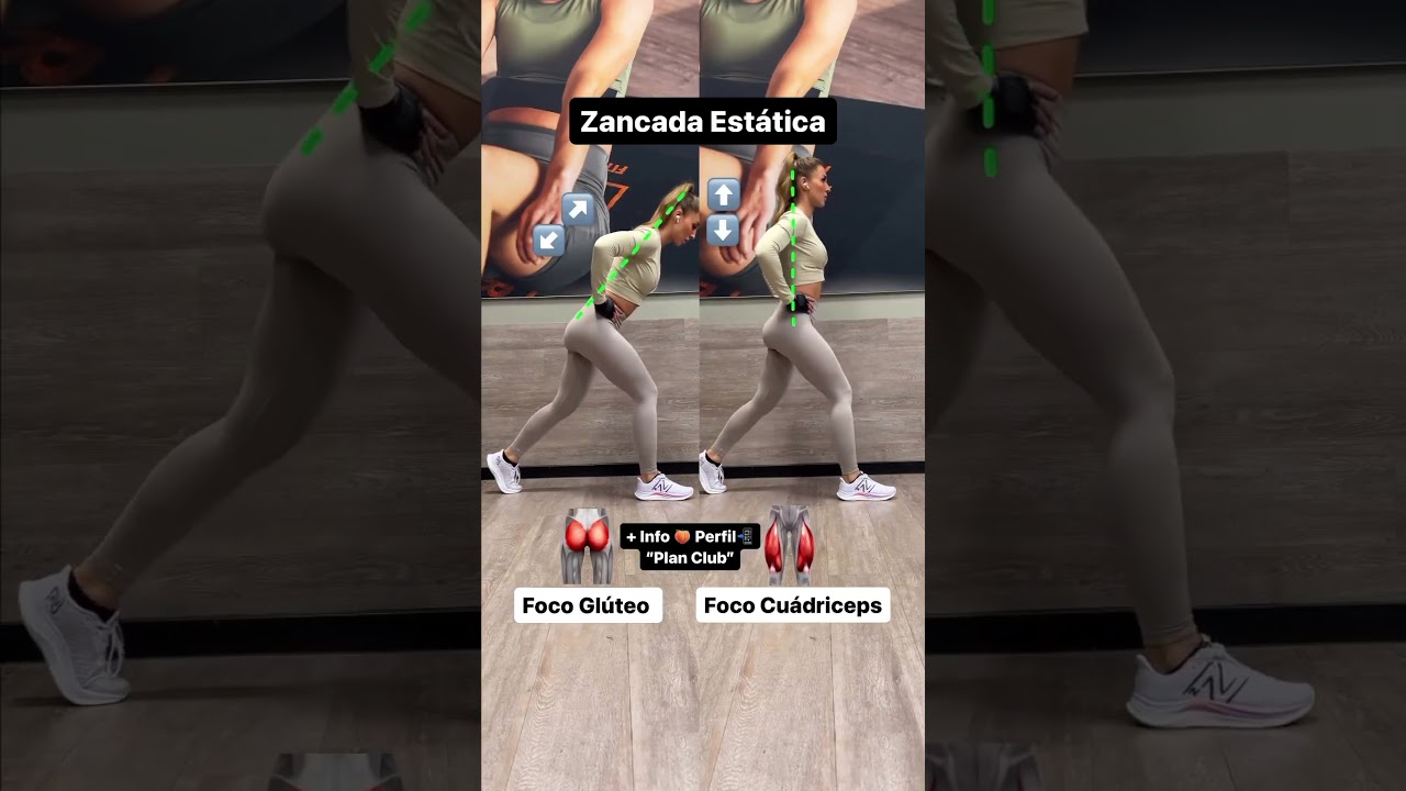 Zancada para Gl&uacute;teos