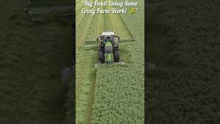 Big Fendt Tractor Mowing Massive Grass Field | Insane Farming Skills! 🚜🌾#farming #tractor #farmer