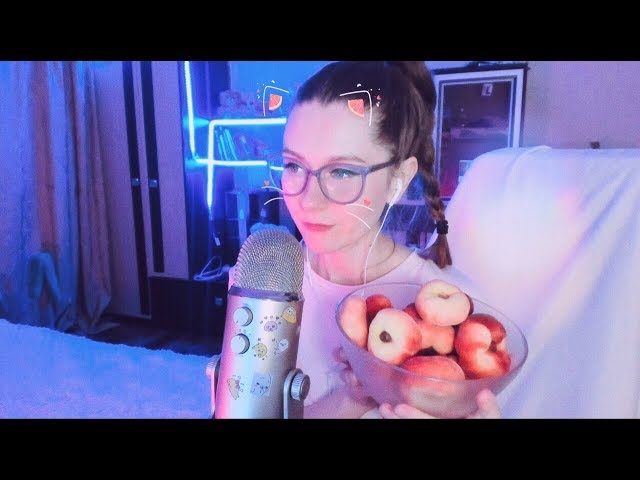 ASMR итинг персиков