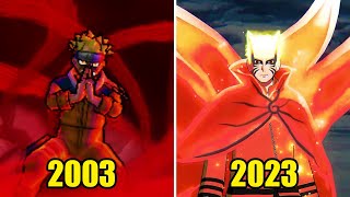 Evolution of Naruto using Kyuubi Chakra in Video Games screenshot 1