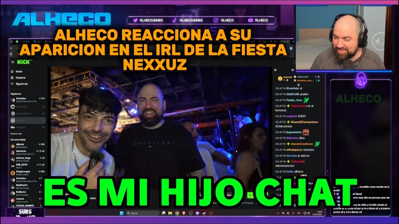 🔴 ALHECO REACCIONA A SU APARICION EN EL IRL DE NEXXUZ EN LA FIESTA DE LOS ARKEANOS #nexxuz