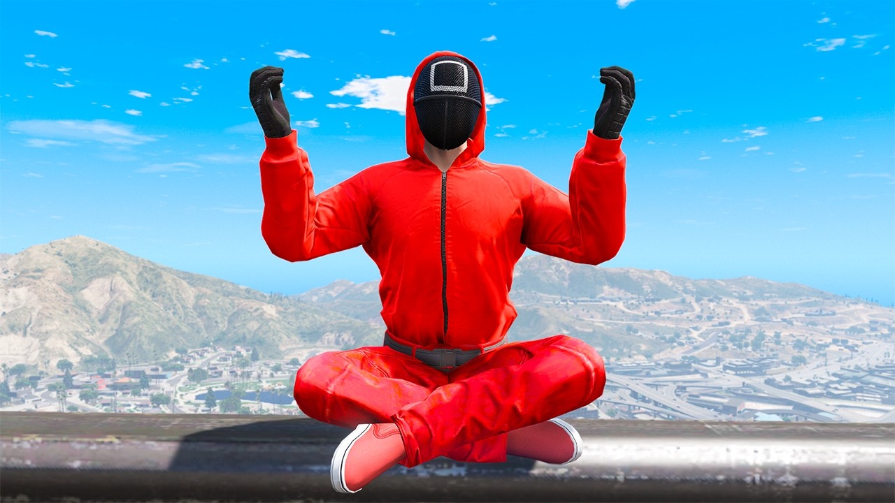 GTA 5 SQUID GAME GUARD RAGDOLLS/JUMP FAILS (Ragdolls Compilation) episode.58