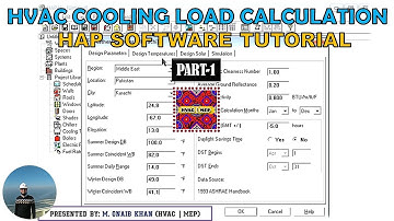 HVAC Cooling Load Calculation | HAP Software Tutorial Part-1 in Urdu