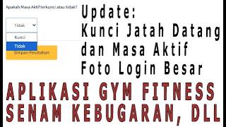 Aplikasi Software Gym Fitness | Kunci Jatah Datang dan Kunci Masa Aktif screenshot 5