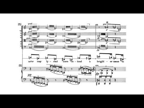 Arnold Schoenberg - Ode to Napoleon Buonaparte, Op. 41 (with score)