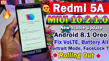 Redmi 5A MIUI 10.2.1.0 Stable Update Rolling Out | Fix VoLTE, All Bugs, 10+ New Hidden Features