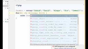 PHP  working with indexed array