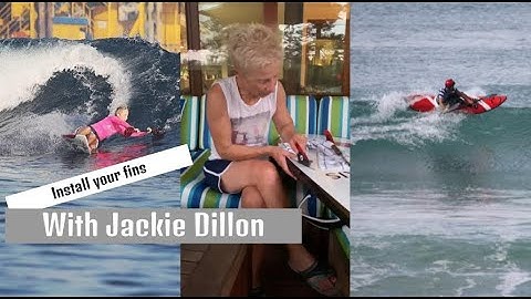 Start Waveski Surfing: How to install your fins. Video by JACKIE DILLON, waveski legend champion