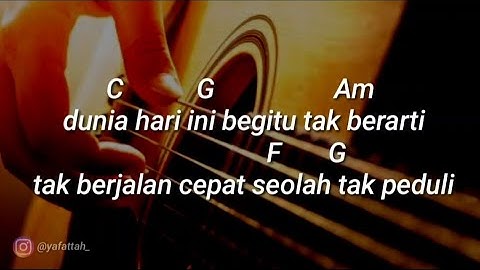 CHORD GITAR (REMEMBER OF TODAY - PERGI HILANG DAN LUPAKAN) || MUDAH DIPAHAMI (LIRIK + LAGU)