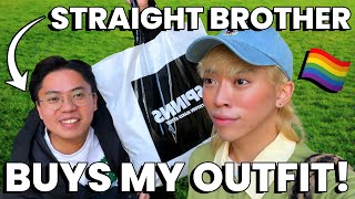 My STRAIGHT Brother Buys My WHOLE Outfit! *unexpected* | worldofxtra