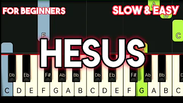 AEGIS - HESUS | SLOW & EASY PIANO TUTORIAL
