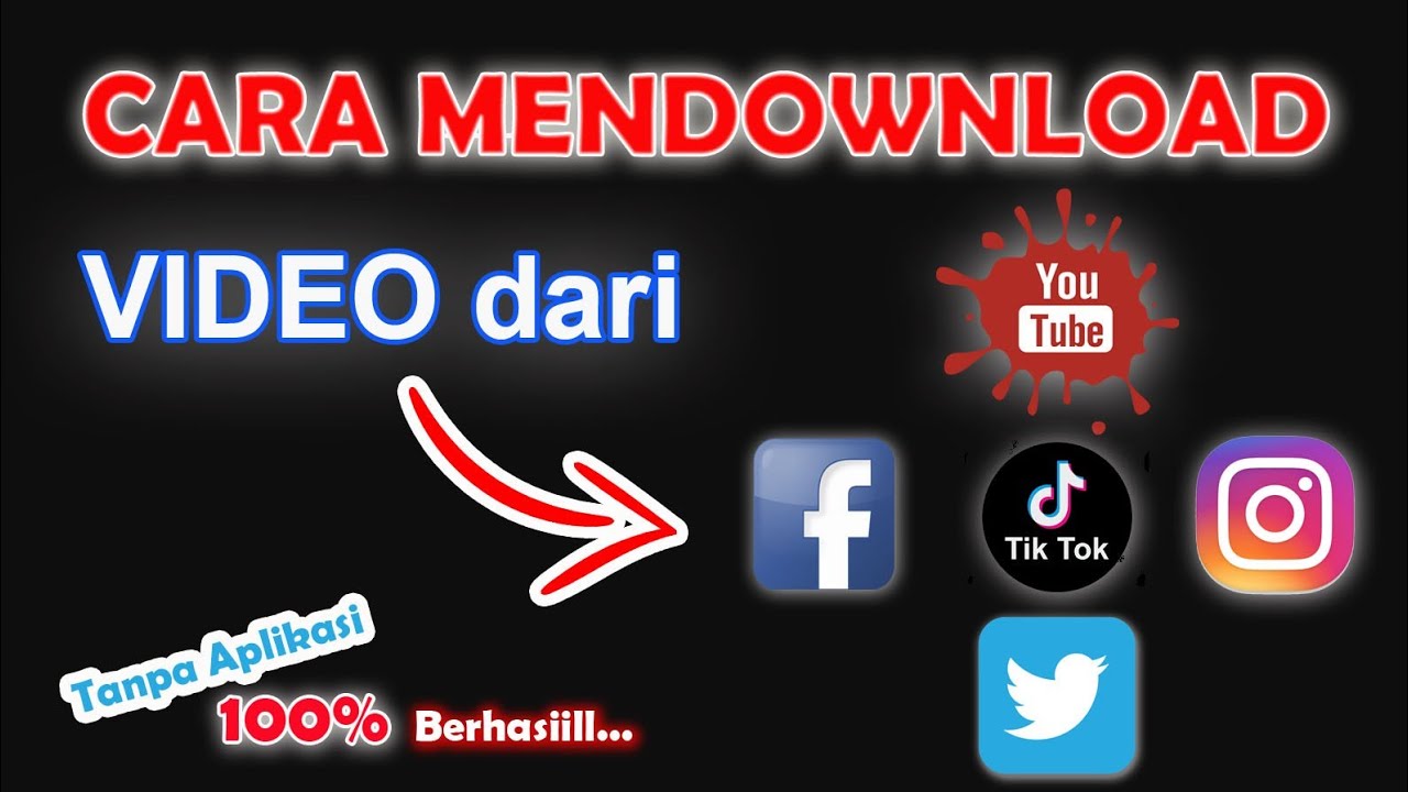 CARA MENDOWNLOAD VIDEO DARI Youtube TikTok IG dan Sosial Media