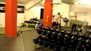 5m sprint - 1.07 leading with the head..