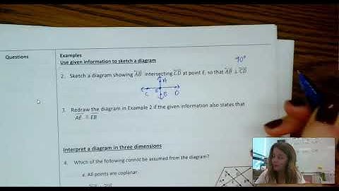 2.4 - Use Postulates and Diagrams video