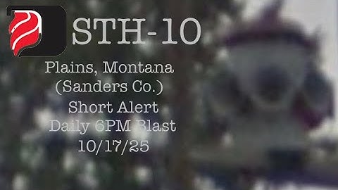 Plains, MT | W.S Darley STH-10 | Short Alert | Siren Test 10/17/25