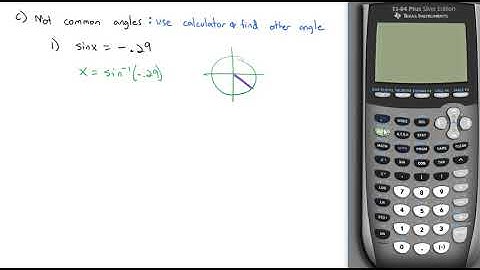 6.1 Solve Trig Equations