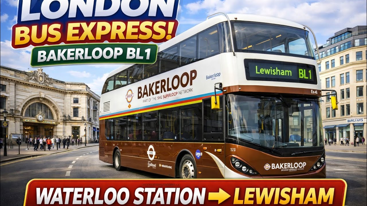 Superloop Express Bakerloop BL1 Bus Ride | Waterloo to Lewisham London