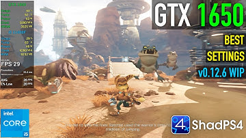 GTX 1650 - Ratchet & Clank (2016) - ShadPS4 v0.12.6 WIP - Playable?