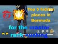 Top 5 hidden places in Bermuda for grandmaster rank pushing 40 to 50 + #viralvideo #freefire