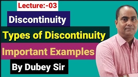 Discontinuity of functions #TypesOfDiscontinuity#csirnetmath #iitjam #nbh #dkmathtutorial #dubeysir
